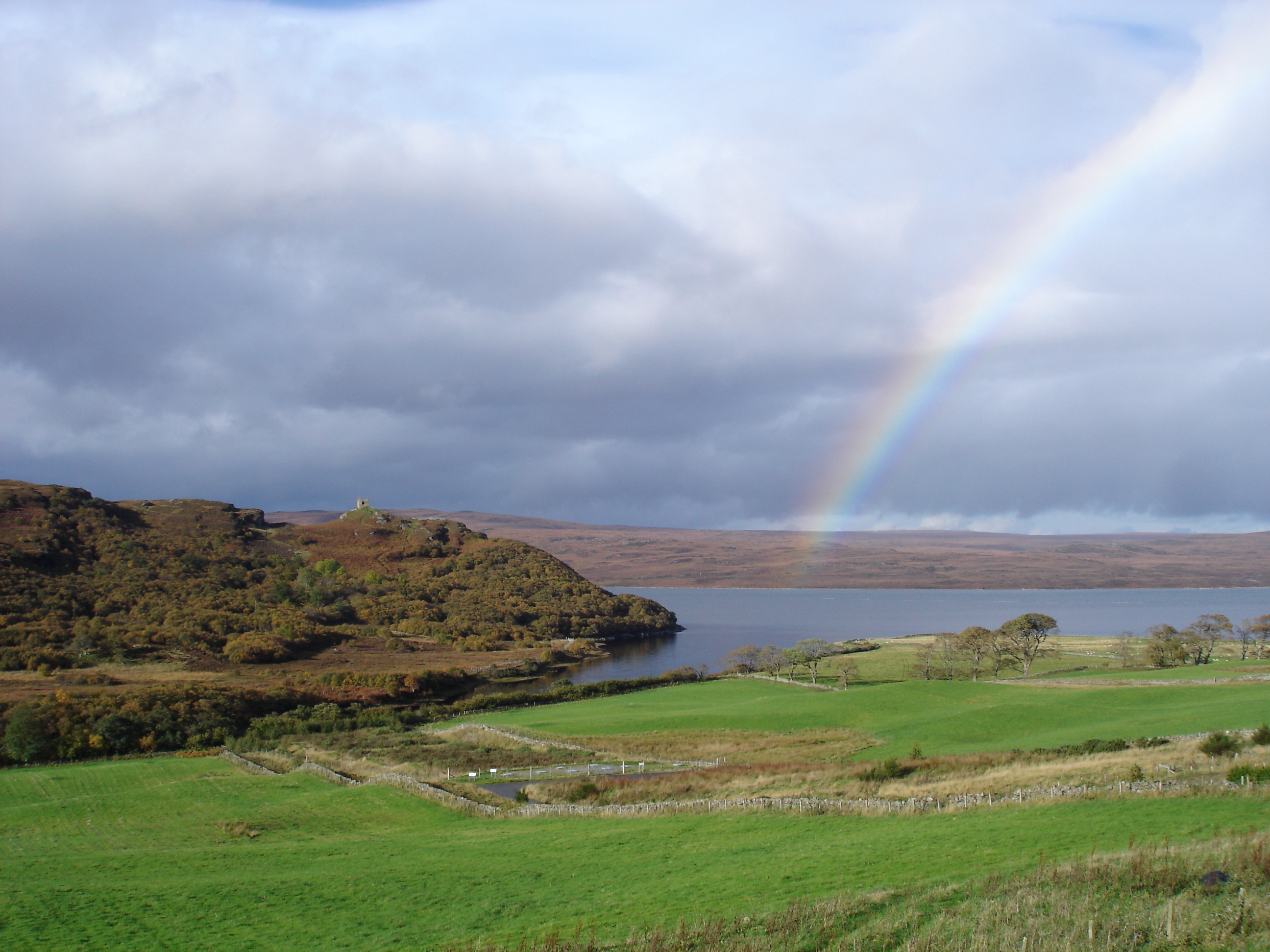 Rainbow near Tongue, Scotland